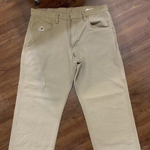 work pants Bulwark Men's Loose Midweight Canvas FR